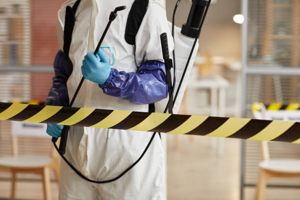 Professional Biohazard Cleanup technician working in Roscoe, IL